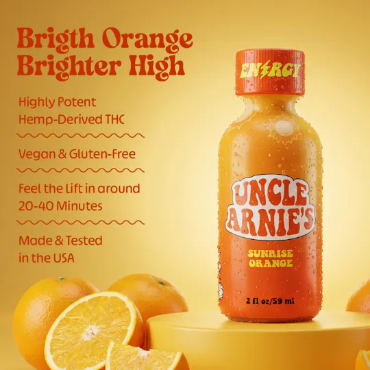 Uncle Arnies - Uncle Arnie's | Sunrise Orange | Non-Carbonated | 100mg | 2oz - 1