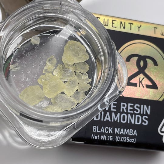 Twenty Two K / 22k - 22K - Black Mamba - Live Resin Diamonds - 1 Gram - 1