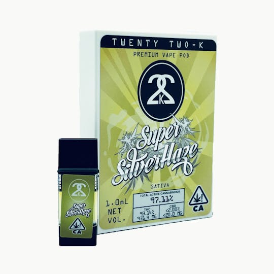 Twenty Two K / 22k - 22K - Super Silver Haze - 1.0ml POD - 1