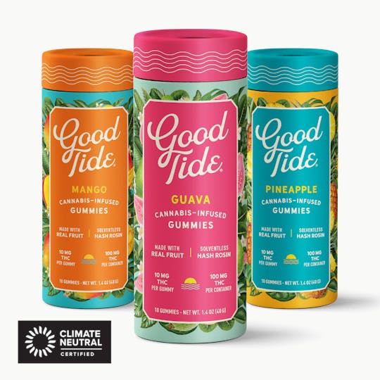 Good Tide - Mango Solventless Hash Rosin Gummies | Mellow - 1