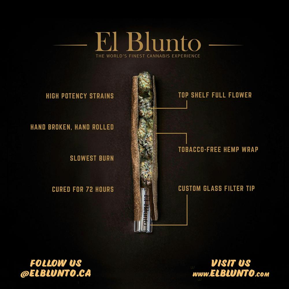 El Blunto by Albert Einstone's - El Bluntito - Josh D OG - .75G Cannabis Cigarillo [Blunt] - 1