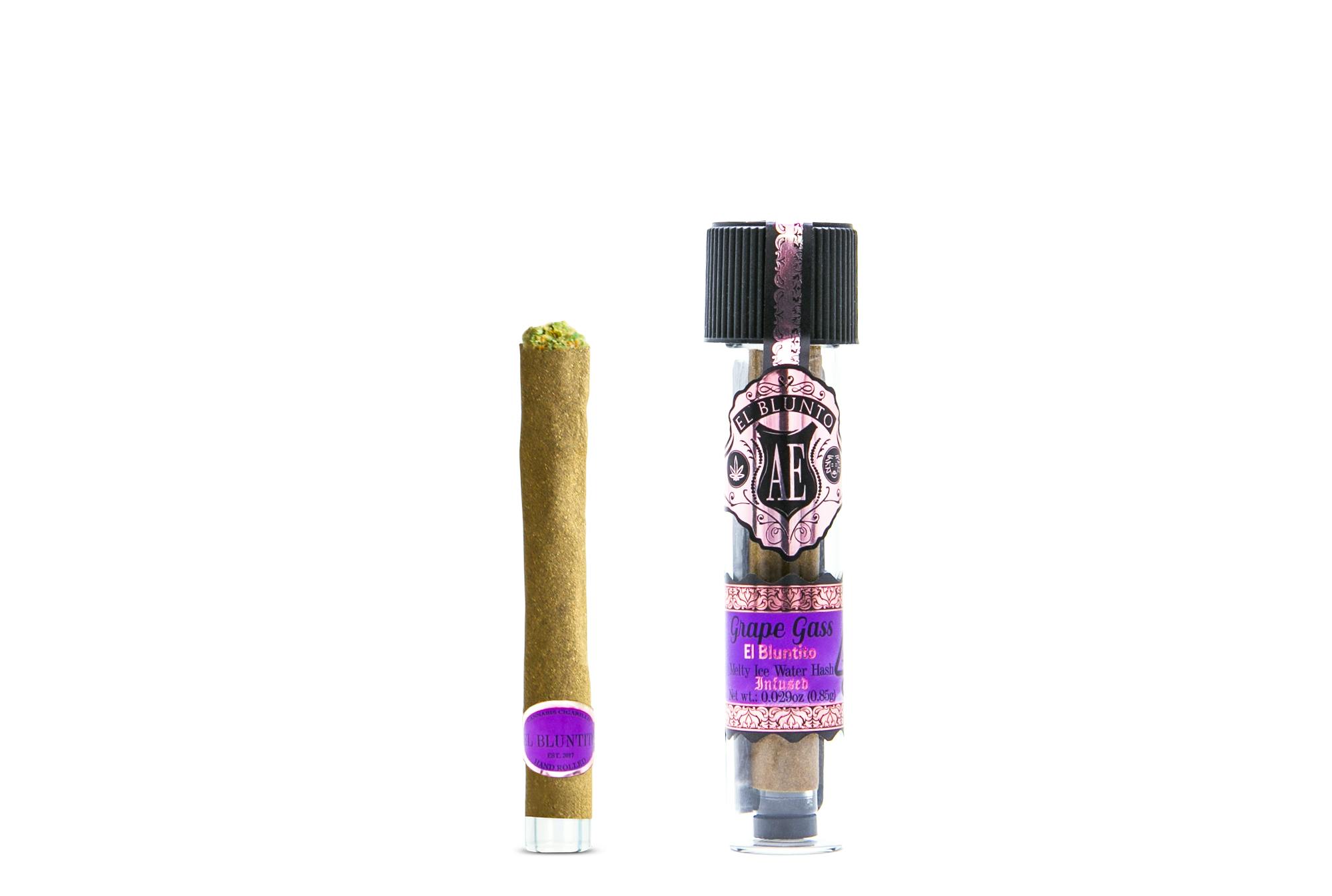 El Blunto by Albert Einstone's - El Bluntito - Grape Gass - Hash Infused - .85G Cigarillo [Mini Blunt] - 1