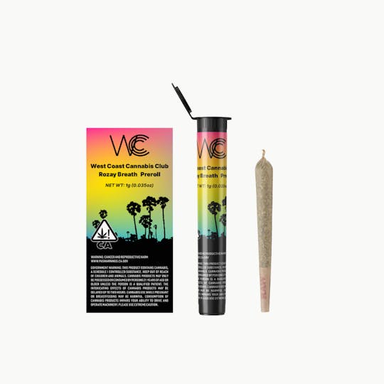 West Coast Cannabis Club - WCCC | Rozay Breath Preroll 1g - 1