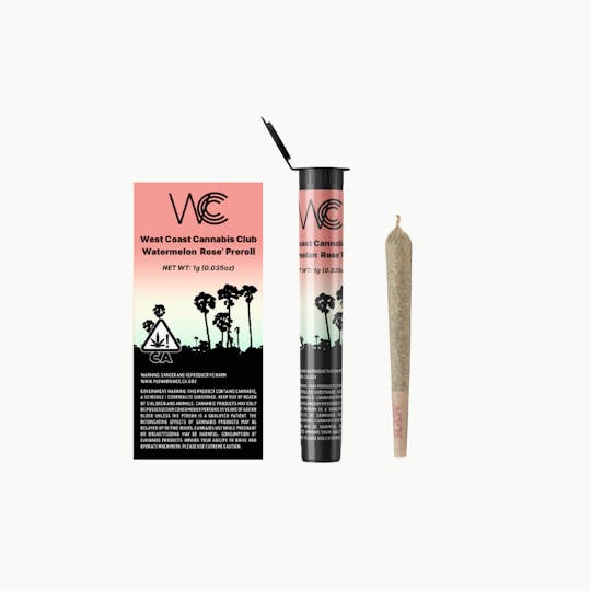 West Coast Cannabis Club - WCCC | Watermelon Rose Preroll 1g - 1