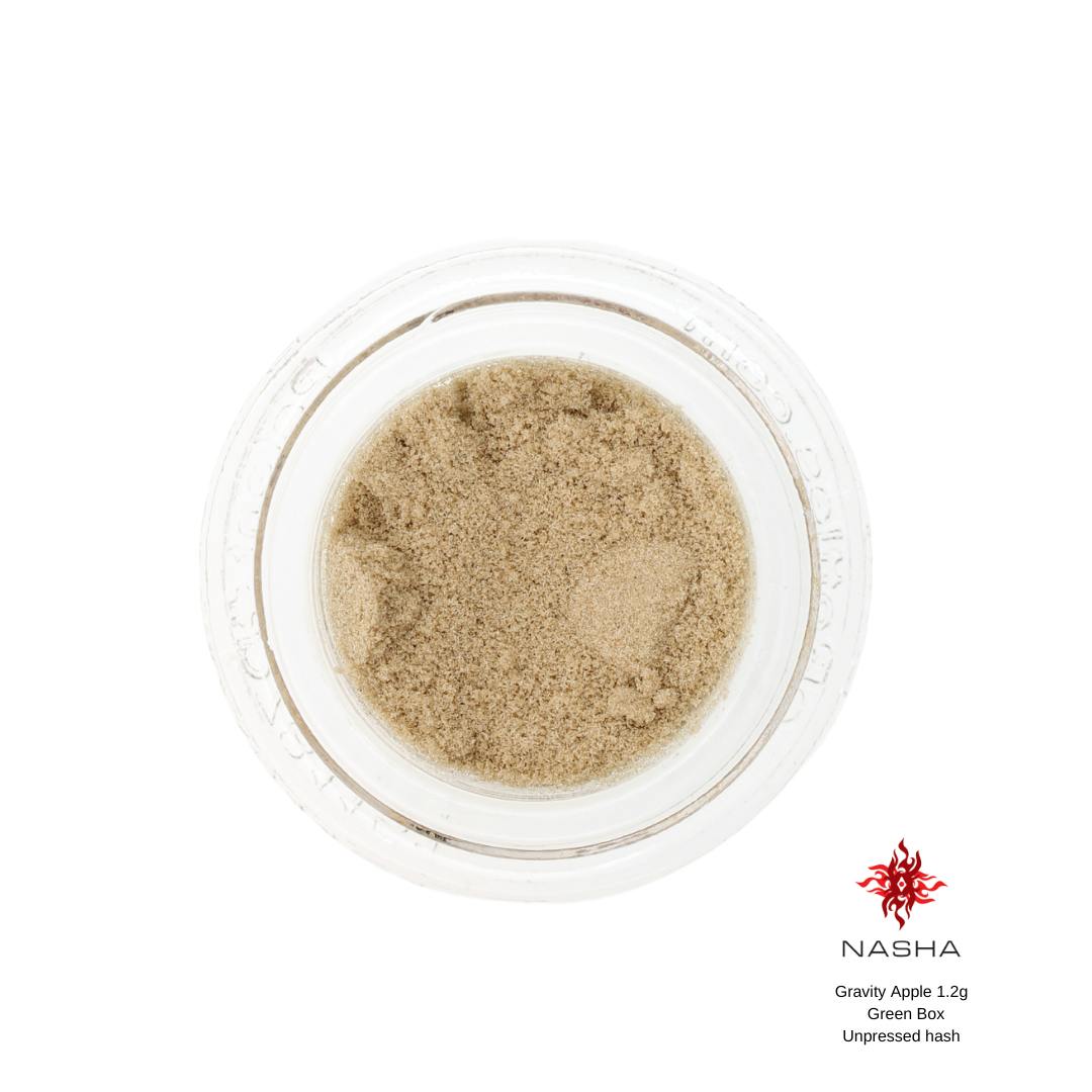 NASHA - Gravity Apple 1.2g Green Unpressed Hash (Dry-Farmed Organic Medicinals) - 1