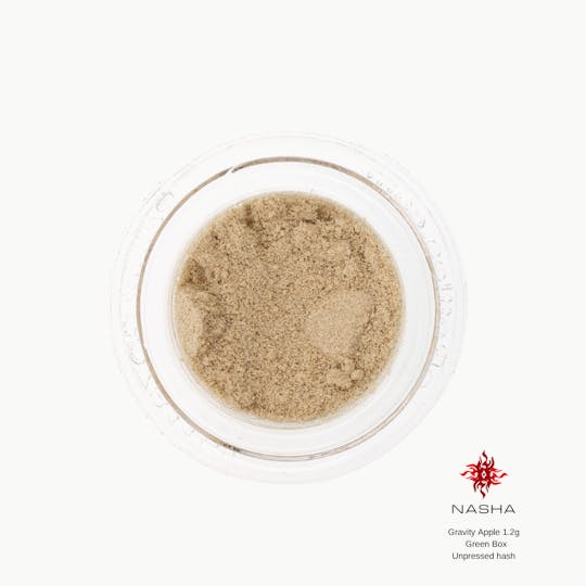 NASHA - Gravity Apple 1.2g Green Unpressed Hash (Dry-Farmed Organic Medicinals) - 1