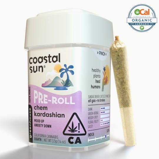 Coastal Sun - Chem Kardashian Greenhouse 0.35 Pre-Roll 10pk 3.5g - 1