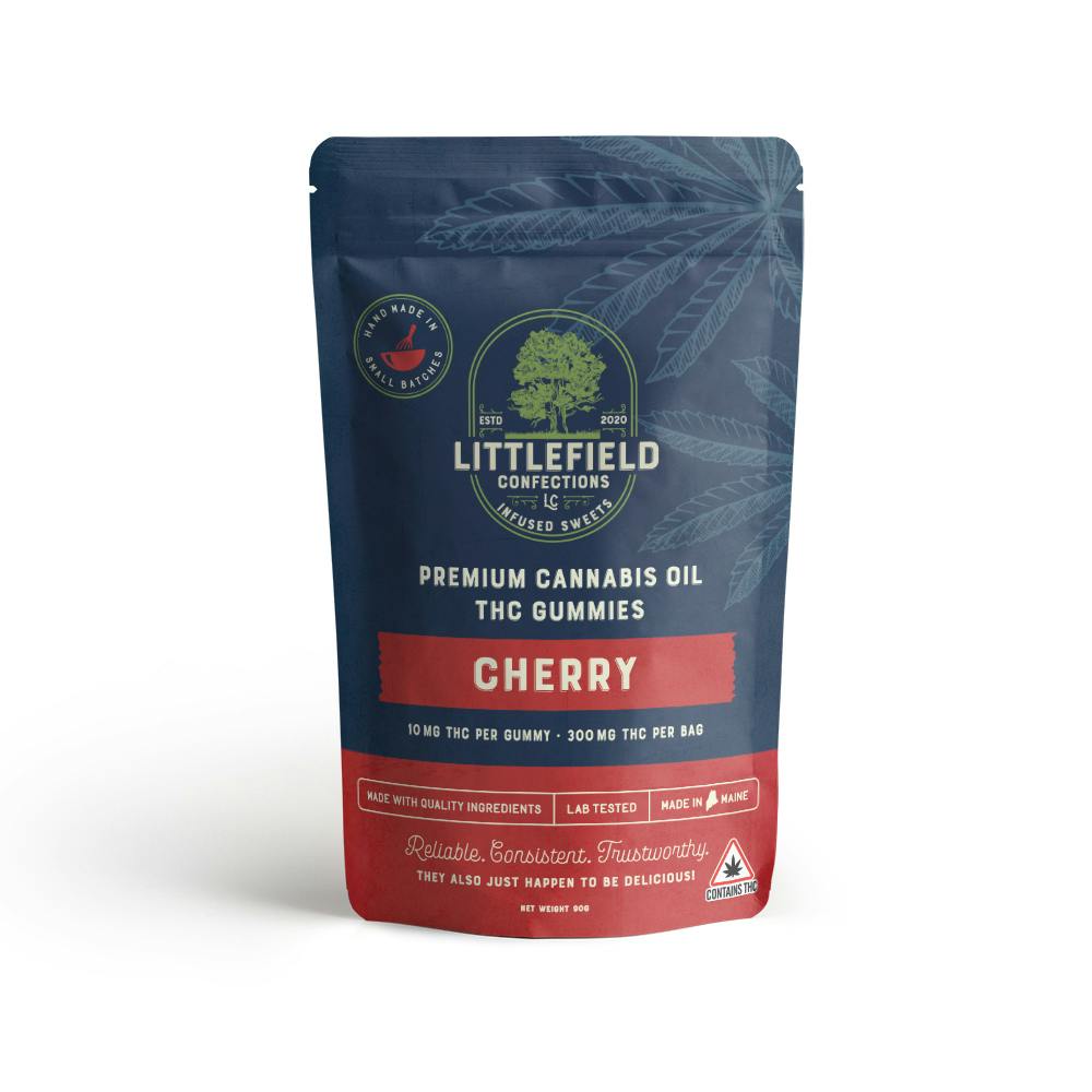 Littlefield Confections - Cherry THC Gummies 10mg/pc 300mg Total - 1