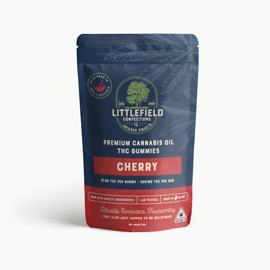 Littlefield Confections - Cherry THC Gummies 10mg/pc 300mg Total - 1