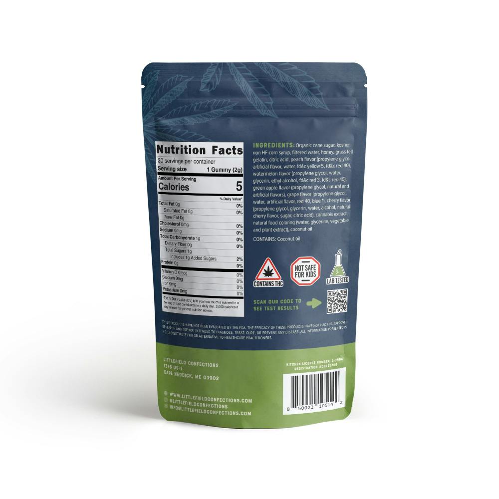 Littlefield Confections - Assorted THC Gummies 10mg/pc 300mg Total - 1