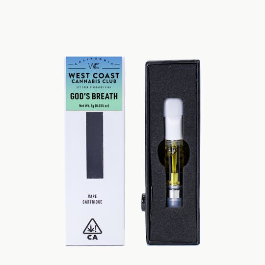 West Coast Cannabis Club - WCCC | God's Breath Cartridge 1g - 1