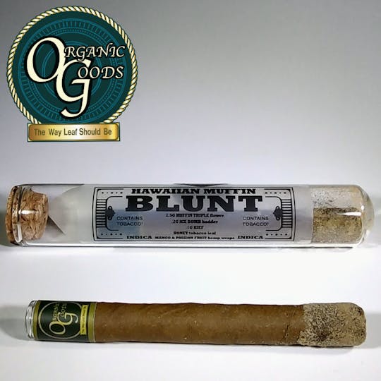 Organic Goods - Organic Goods Blunt Dipped in Badder & Kief Hawaiian Muffin 2.8 G - 1