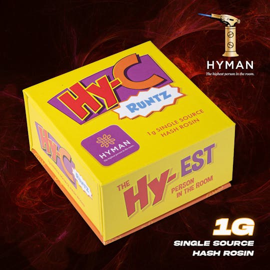 HYMAN - Hy-C Runtz | 1G Single Source Hash Rosin | HYMAN | REC - 1