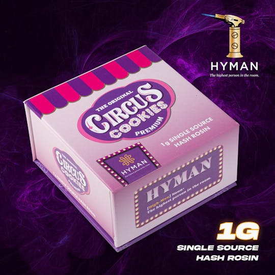 HYMAN - Circus Cookies | 1G Single Source Hash Rosin | HYMAN | MED - 1