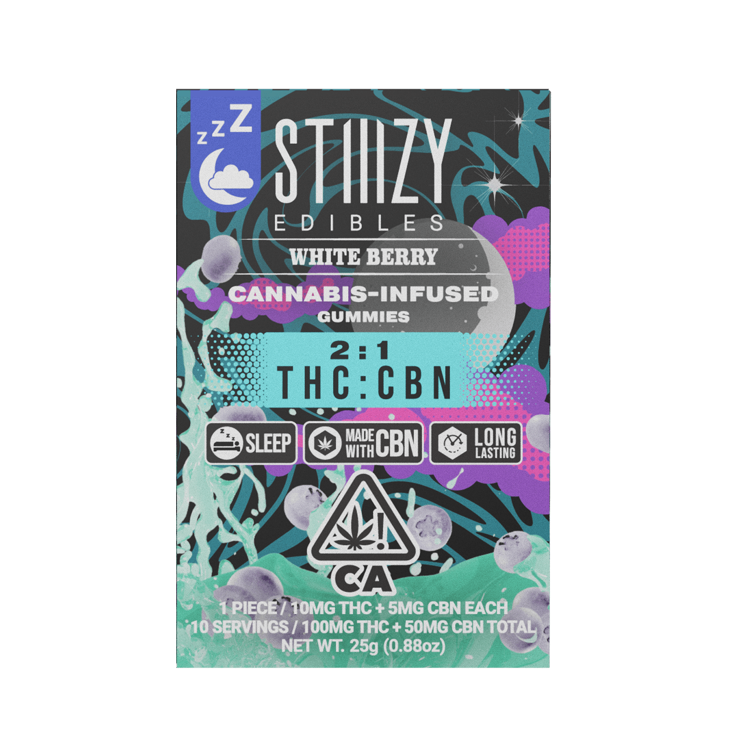 STIIIZY - - WHITE BERRY - Gummies 2:1 THC:CBN Edibles - 1