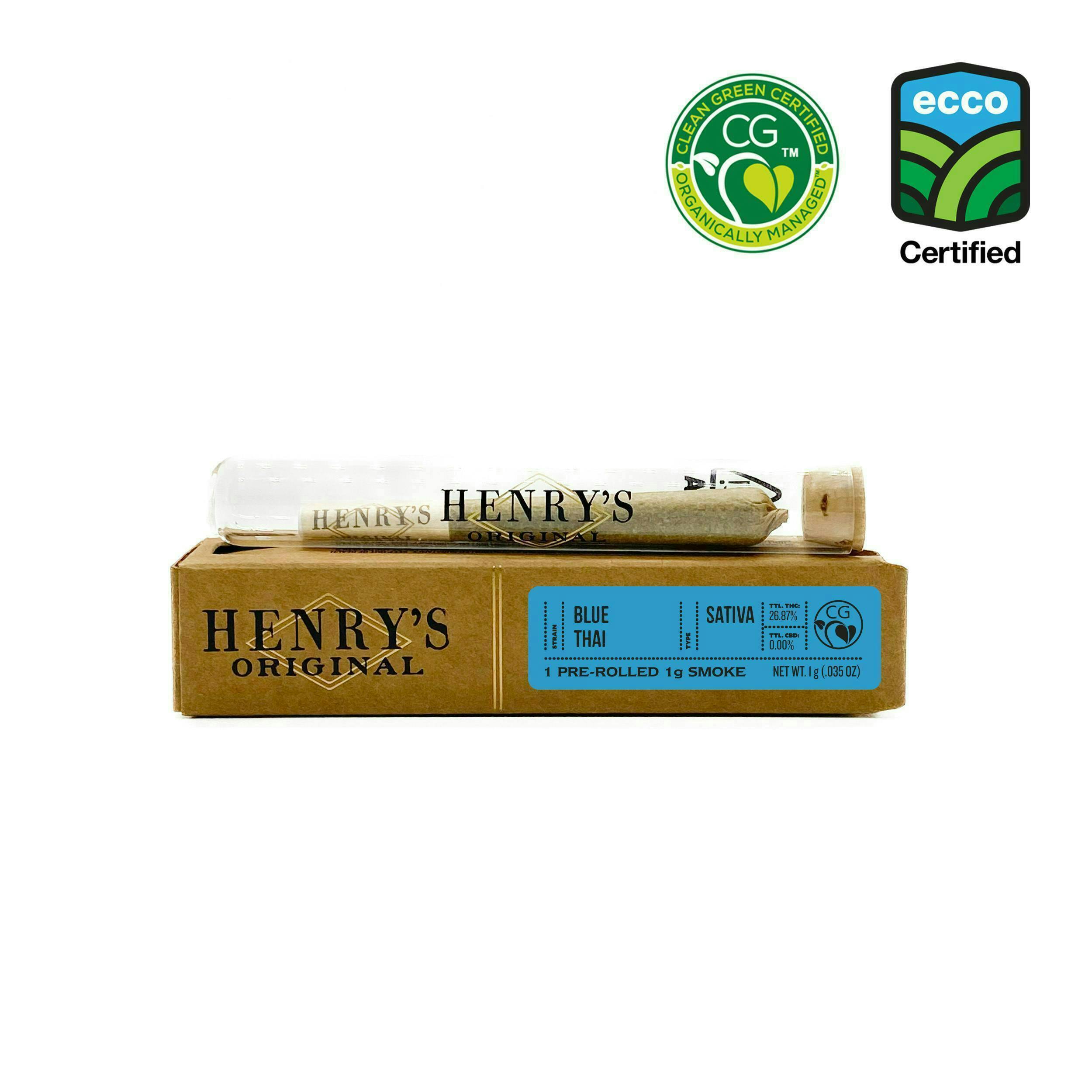 Henry's Original - Henry's Original | Blue Thai | Joint | 1g - 1