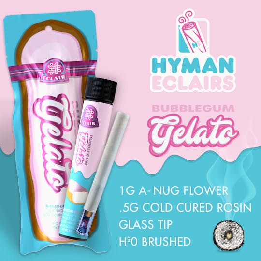HYMAN - Bubblegum Gelato | 1.5G Eclair | HYMAN | MED - 1