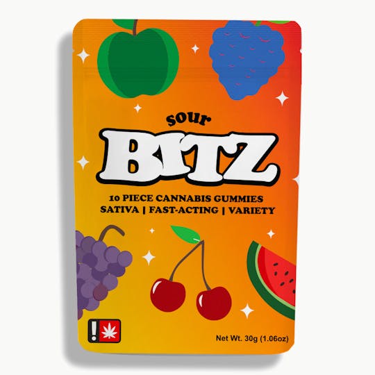 Green State of Mind - Sour BITZ (100mg) - 1