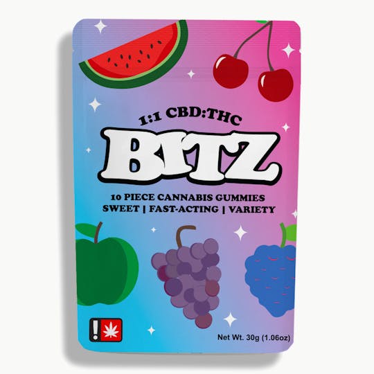 Green State of Mind - 1:1 CBD/THC Original BITZ (200mg) - 1