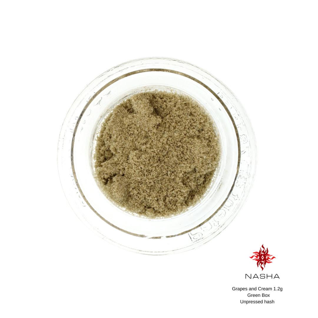 NASHA - Grapes and Cream 1.2g Green Unpressed Hash - 1