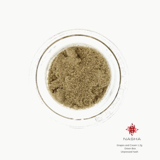 NASHA - Grapes and Cream 1.2g Green Unpressed Hash - 1
