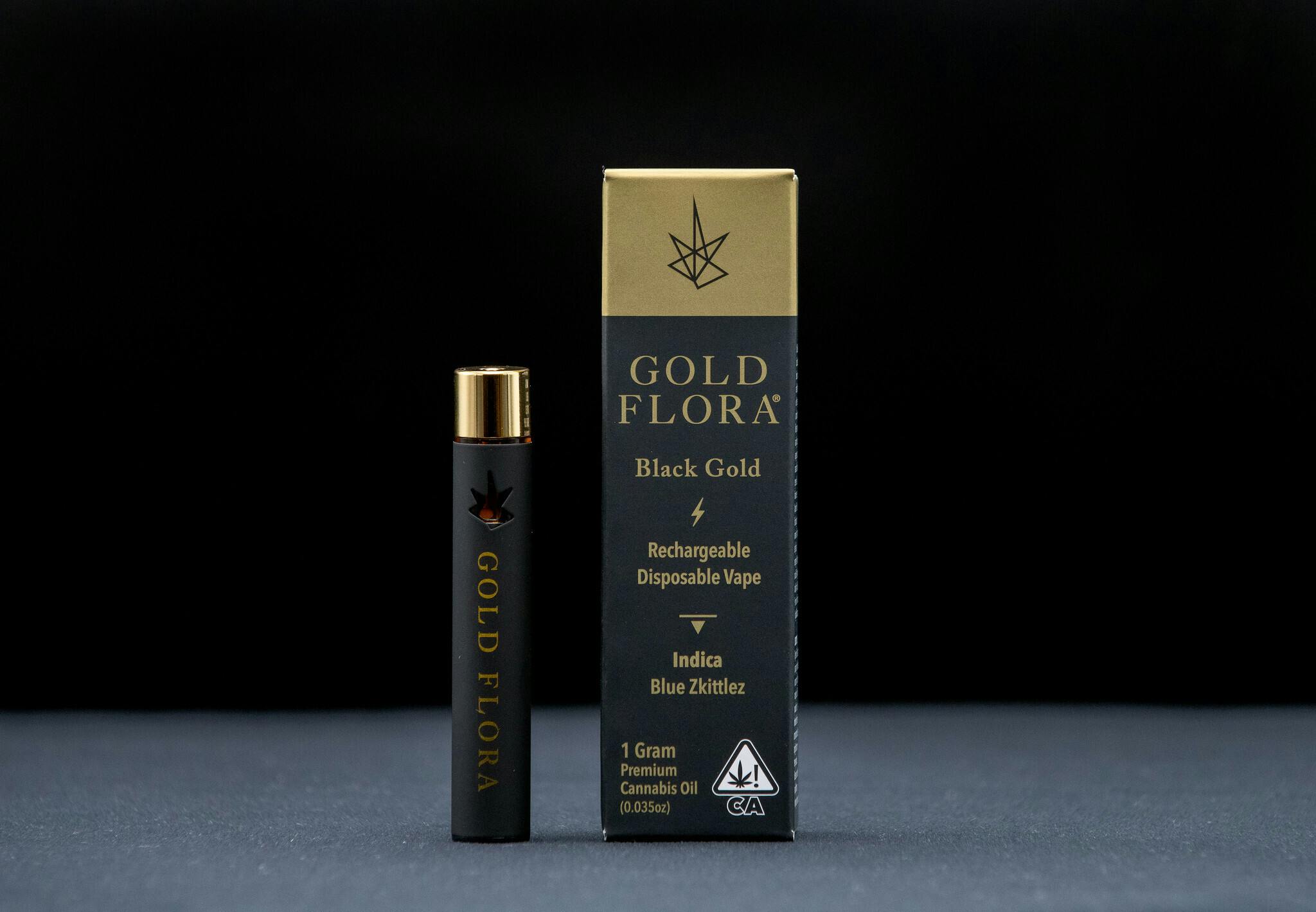 Gold Flora - Blue Z 1g Black Gold Disposable Pen - 1