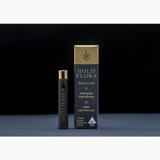 Gold Flora - Super Silver Haze 1g Black Gold Disposable Pen - 1