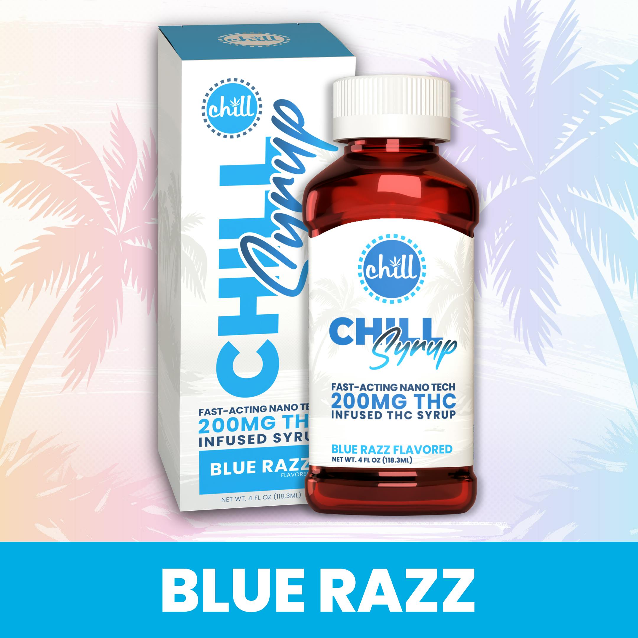 Chill Medicated - Blue Razz | 200MG THC Syrup | Chill Medicated | REC - 1