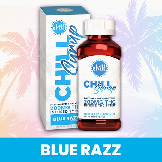 Chill Medicated - Blue Razz | 200MG THC Syrup | Chill Medicated | REC - 1