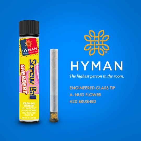 HYMAN - Screw Ball Sherbert | 1G Handcraft | HYMAN | MED - 1