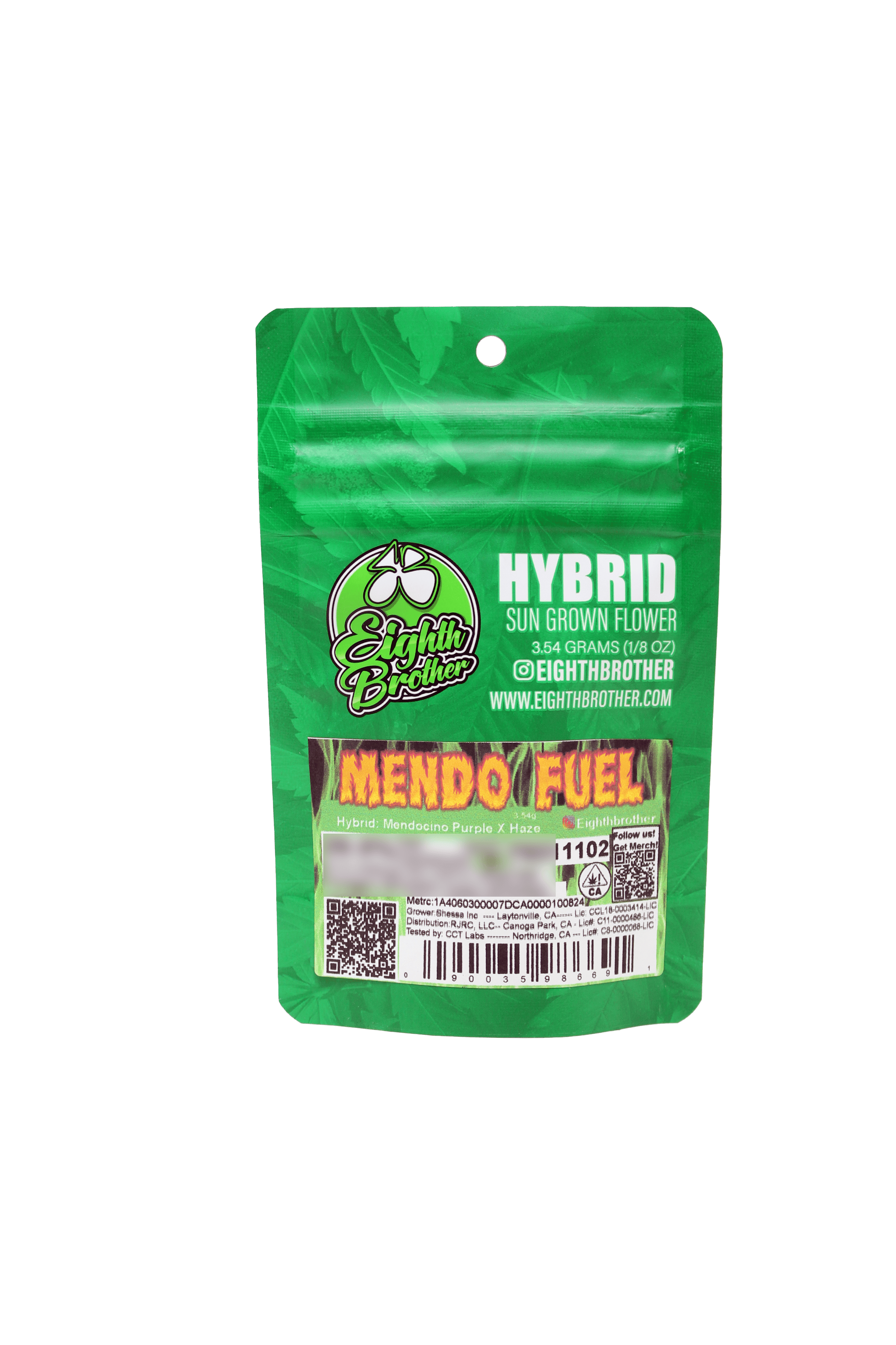 Eighth Brother - Eighth Brother | Mendo Fuel | Big Buds | 3.54g - 1