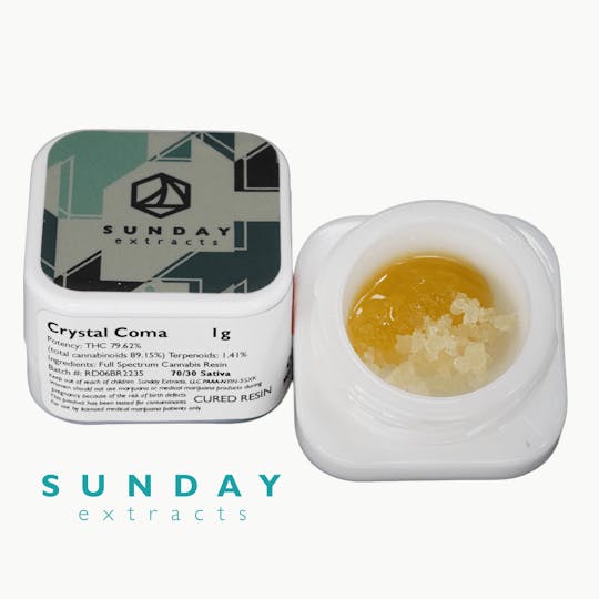 Sunday Extracts - 1g Concentrate Crystal Coma - 1