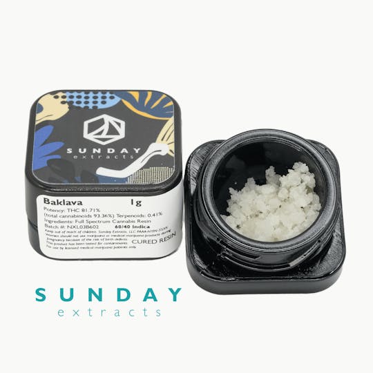 Sunday Extracts - 1g Concentrate Baklava - 1