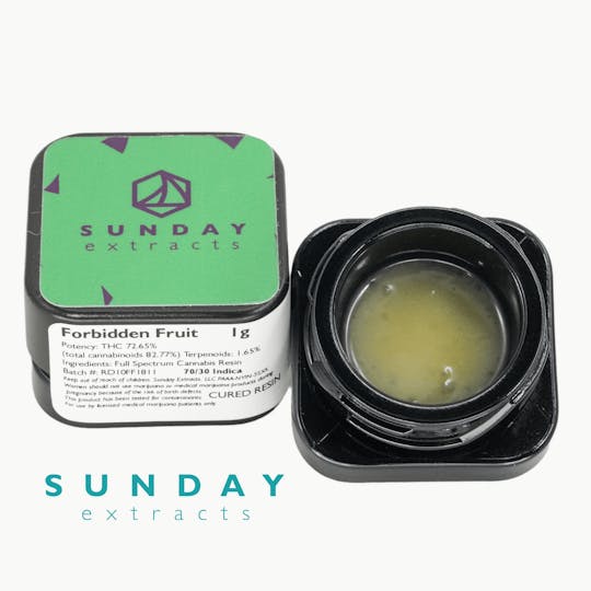 Sunday Extracts - 1g Concentrate Forbidden Fruit - 1