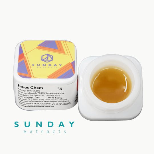 Sunday Extracts - 1g Concentrate Ethos Chem - 1