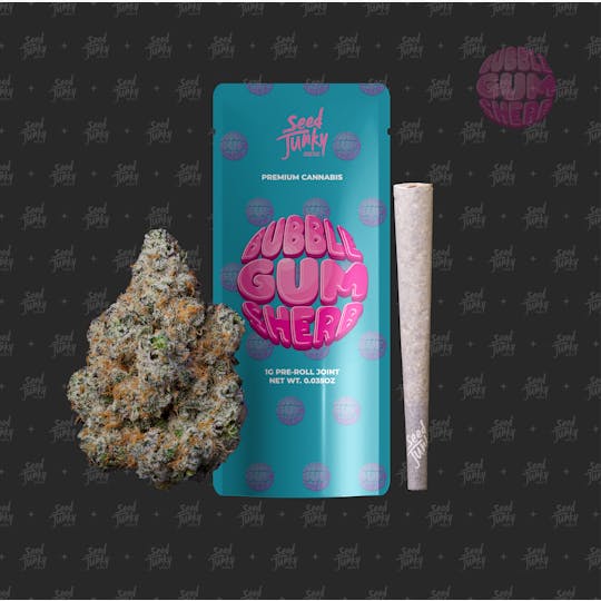 Seed Junky - BUBBLE GUM SHERB (1G Pre-Roll) - 1