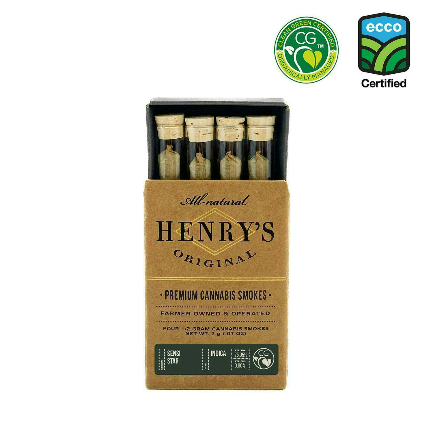 Henry's Original - Henry's Original | Sensi Star | Joints | 0.5g each | 4pk - 1