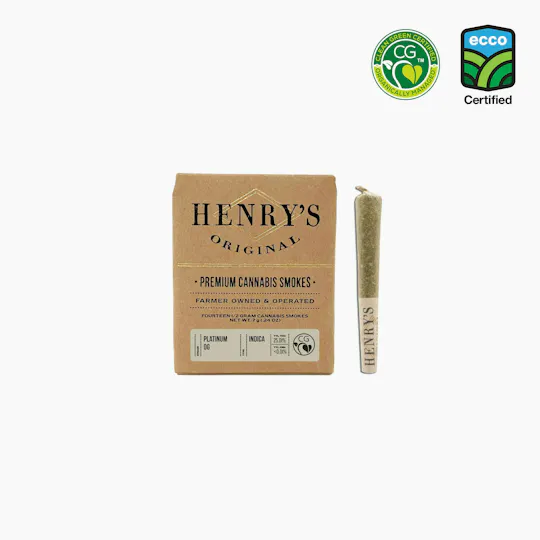 Henry's Original - Henry's Original | Platinum OG | Joints | 0.5g each | 14pk - 1