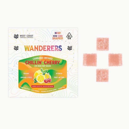 West Coast Trading Company - Wanderers Sugar-Free Vegan Gummies | Chillin’ Cherry | 10ct - 1
