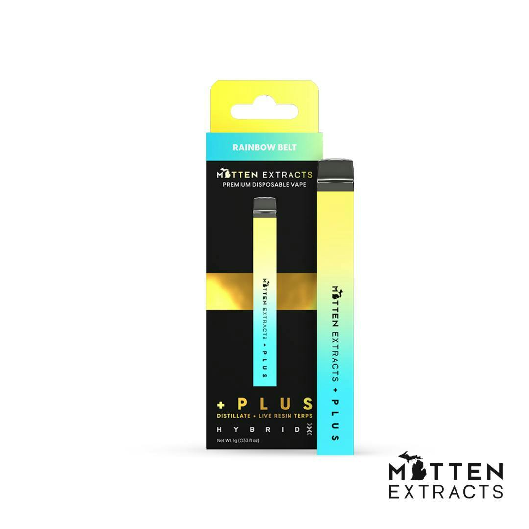 Mitten Extracts - Mitten Extracts | Rainbow Belt | Plus Disposable | 1g - 1