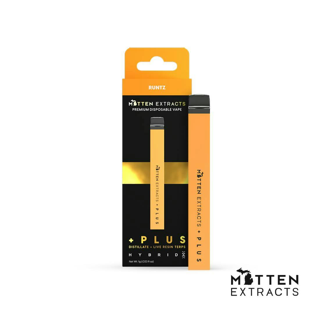 Mitten Extracts - Mitten Extracts | Runtz | Plus Disposable | 1g - 1