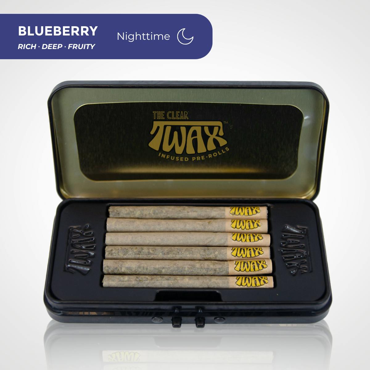 CLEAR Brands - TWAX Mini Infused Pre-rolls 3g [6 Pack] | Blueberry - 1