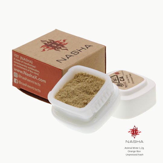 NASHA - Animal Mintz 1.2g Orange Unpressed Hash (Pacific Roots) - 1