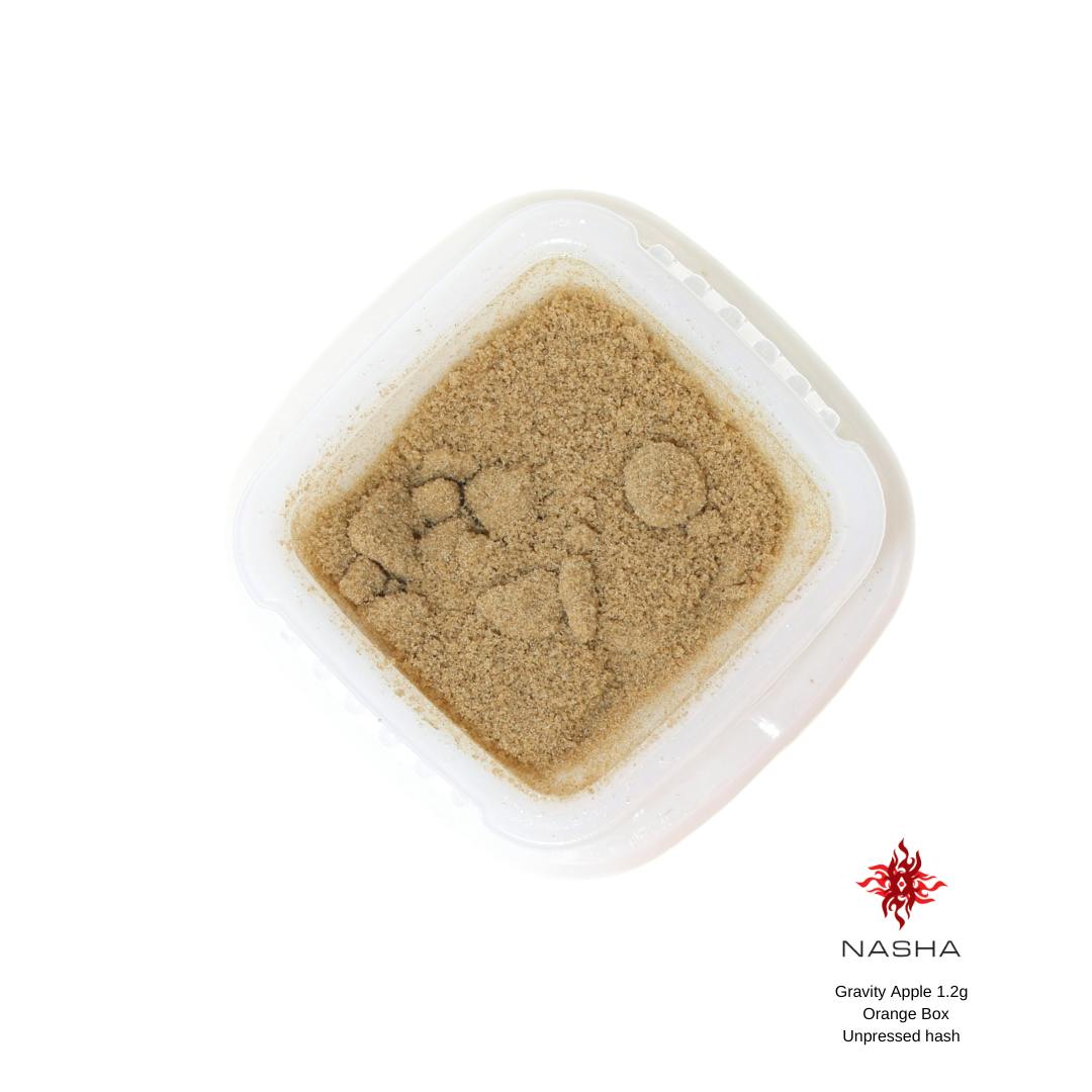 NASHA - Gravity Apple 1.2g Orange Unpressed Hash (Dry-Farmed Organic Medicinals) - 1