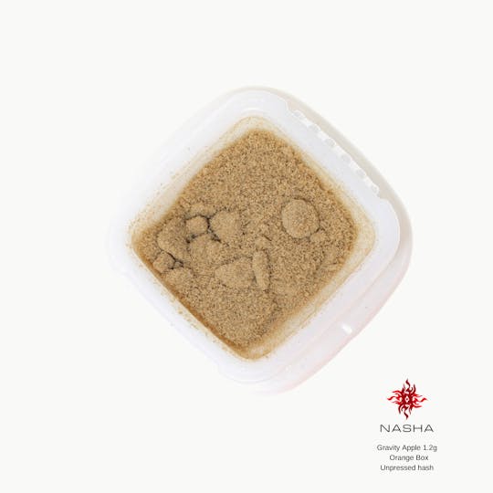 NASHA - Gravity Apple 1.2g Orange Unpressed Hash (Dry-Farmed Organic Medicinals) - 1