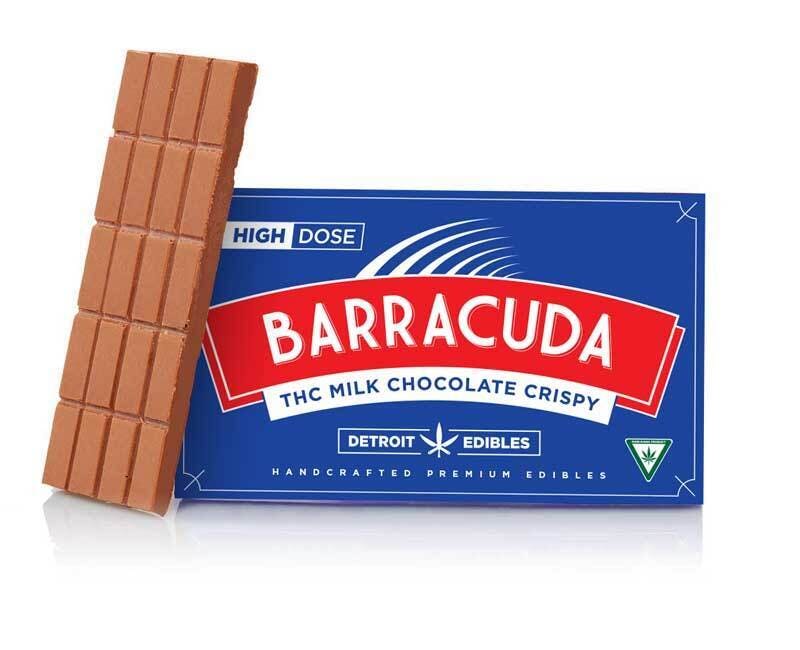 Detroit Edibles - Barracuda Bar, Milk Chocolate Crispy - 200mg THC - 1