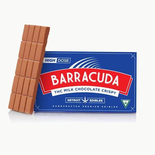 Detroit Edibles - Barracuda Bar, Milk Chocolate Crispy - 200mg THC - 1