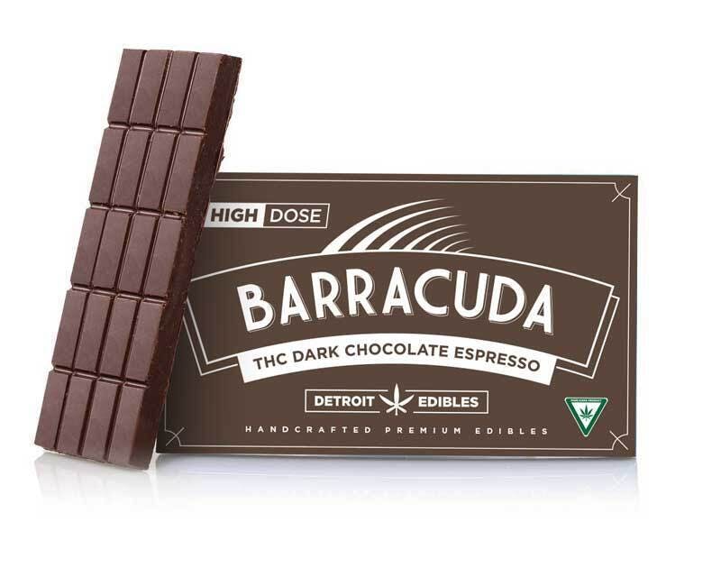Detroit Edibles - Barracuda Bar, Dark Chocolate Espresso - 200mg THC - 1