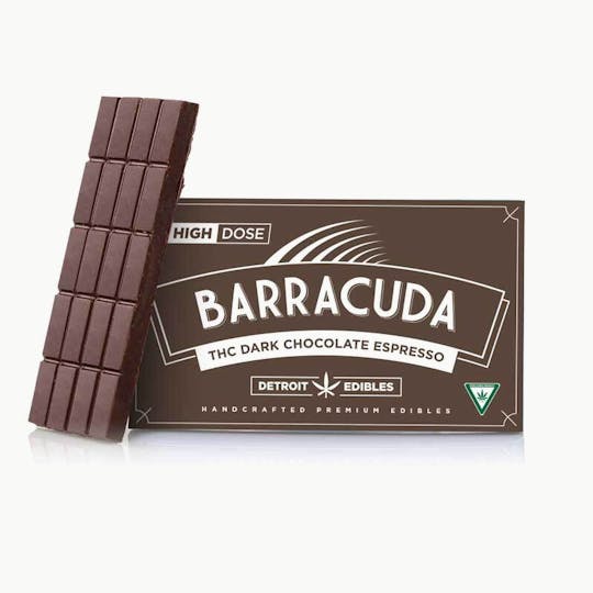 Detroit Edibles - Barracuda Bar, Dark Chocolate Espresso - 200mg THC - 1