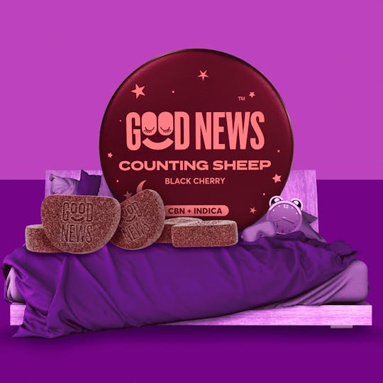 Good News - Good News Counting Sheep Black Cherry Gummies with CBN - 1